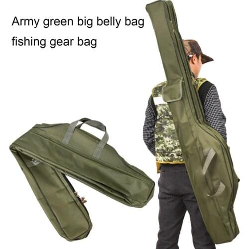 1/1.5M Folding Fishing Rod Bag Zipped Fish Pole Tool Storage Case Holder Tackle