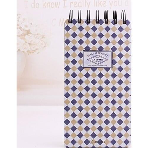 1PC 6H Stripe Style Coil Book 100 Sheets Hard-cover Novelty Craft Agenda Planner Notepad Stationery Notebook Journal (ss-1773)