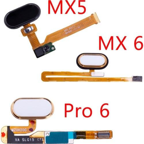 1pcs Home Button Fingerprint Flex Cable Ribbon For Meizu MX 5 MX 6 Pro 6 Button Flex Replacement Parts