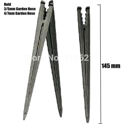 10pcs 4/7mm 3/5mm Garden Hose Holder Micro Irrigation Water Pipe Fixed Rod Fixation Bonsai Flower Watering Drip Emitters Support