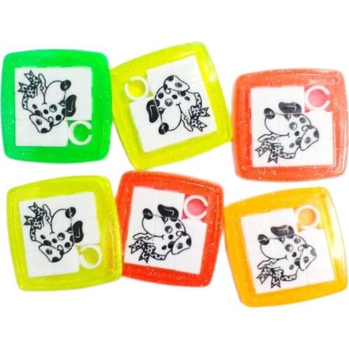 2pc Dog SLIDER PUZZLE 336 782 Favour Pinata School Bag Filler Loot Gag Birthday Party Favors Gift Novelty Prize Cake Topper