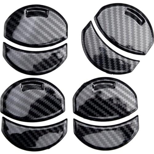 8Pcs ABS Car Air Vent Outlet Cover Trim Fit for Toyota Tacoma 2016 2017 2018 2019 Carbon Fiber Style
