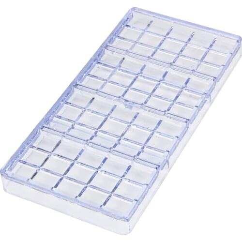 Free Shipping Plastic 3D Classic Square Shape Chocolate Mold DIY Form Cooking Mould CC0004