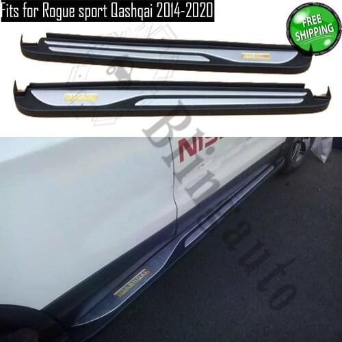Side step fits for Ni ssan Rogue Sport Qashqai 2014-2020 2Pcs left right running board nerf bar car pedal side stairs
