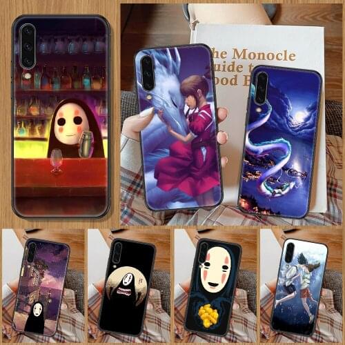 Anime Spirited Away No Face man Phone Case For Samsung Galaxy A 10 12 20E 21S 30 32 40 50 51 52 70 71 72 5 6 7 2016 2018 black