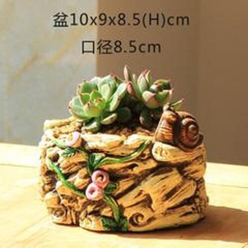 Flower Pot Making Tree Root Planter Silicone Cement Mold for Succulent Plants Cactus Planting 3d Concrete Clay Pot Molds