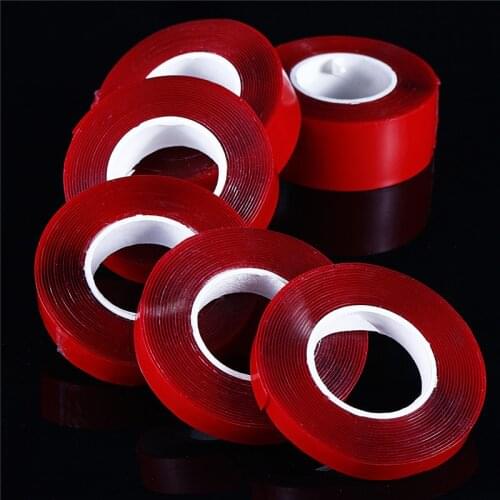 3M*8/10/15/20mm Double-side Adhesive Tape High Strength Acrylic Gel Transparent Waterproof Sticker Car Auto Interior Fixed