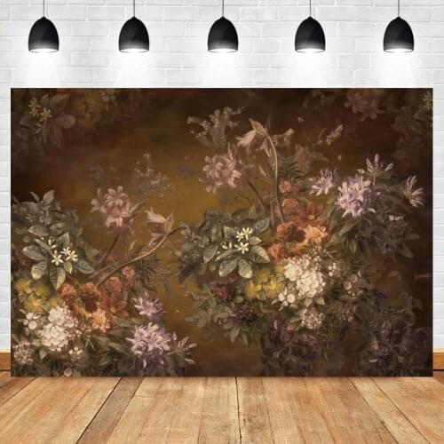 Laeacco Spring Garden Flowers Watercolor Wonderland Baby Child Newborn Party Seamless Pattern Photo Background Photo Backdrops