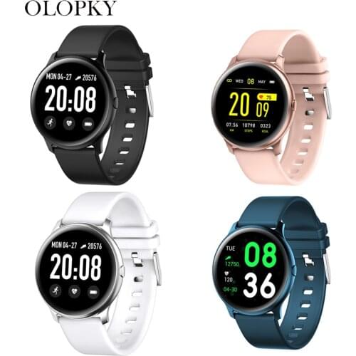 KW19 Waterproof Bluetooth Smart Watch For Women & Man Heart Rate Health Blood Pressure Monitor Sport Weather Forecast Smartwatch