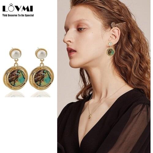 Женские золотые серьги LOVMI China At AliExpress