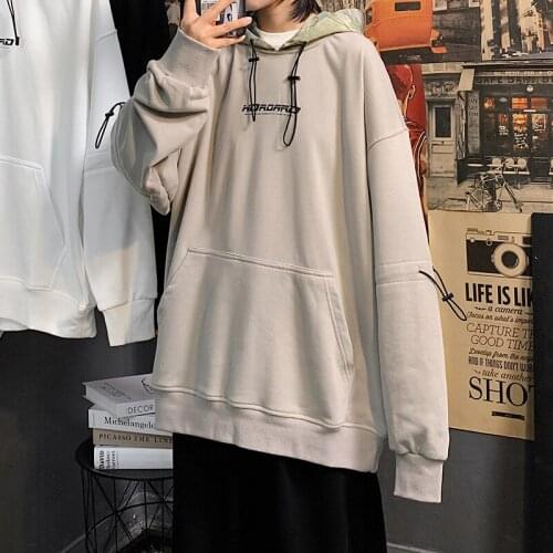 Male Korean Fashions Sweatshirts Men Patchwork Tie Dye Harajuku Hooded Hoodies 2021 Autumn Streetwear Hip Hop Hoodies