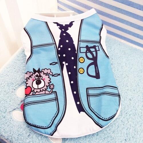 New Fashion Dog Clothes for Dogs Summer Cotton Soft Puppy Shirt Chihuahua Vest Clothing for Small Dogs Cat Costumes Pet T-shirt