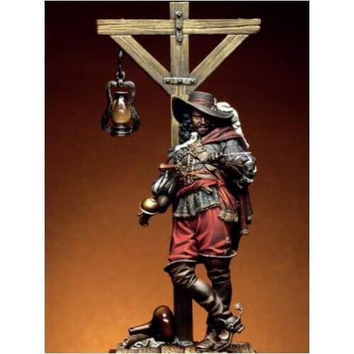 New Unassembled 1/24 French pirate Noah 75mm Resin Kit DIY Toys Unpainted resin model