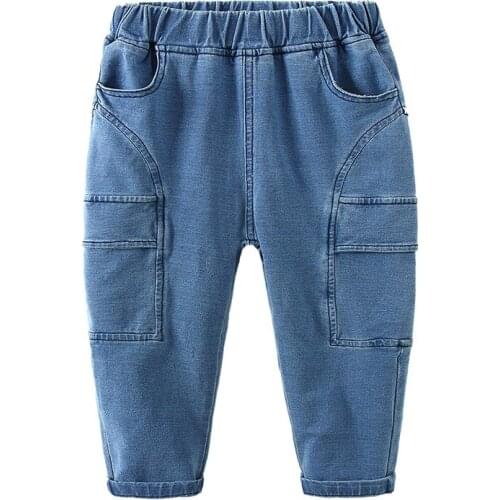 3 4 5 6 7 Years Toddler Boys Jeans Casual Korean Fashion Denim Pants for Boys 2020 Autumn New Arrival High Quality Harem Pants