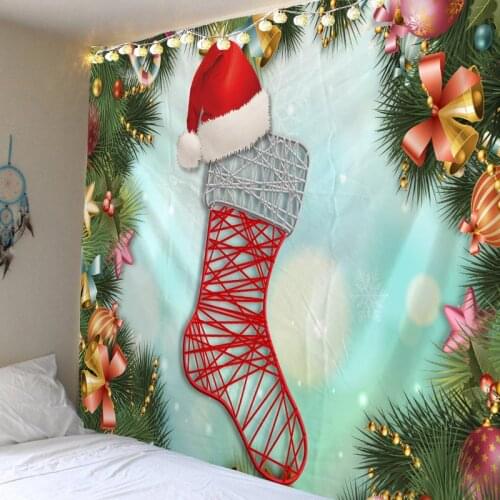 Christmas Tapestry Christmas Pattern Tapzi Wall Hanging For Home Decoration Living Room Bedroom Wall Art Large size