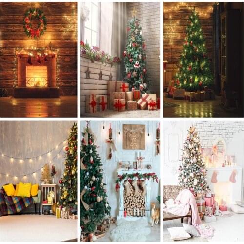 SHENGYONGBAO Art Fabric Christmas Indoor Theme Photography Background Children Backdrops For Photo Studio Props 21710 CHM-07