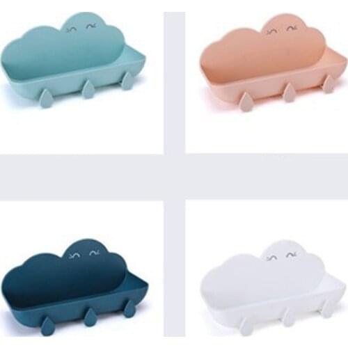 Bathroom Storage Rack, Perforation-Free Cloud, Bathroom and Toilet Wall-Mounted Multifunctional Storage Rack