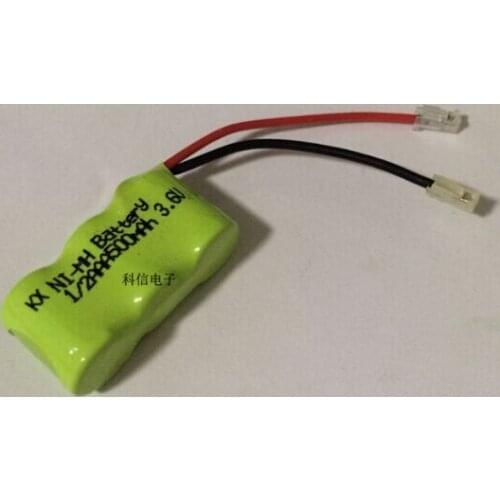 MasterFire 2pack/lot 3.6V 500mAh Ni-MH Battery Pack Rechargeable 1/2AAA Applicable to Cordless telephone telephone set