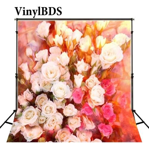 VinylBDS Studio Backgrounds Flowers Floral Background Backdrop Valentines Day Backdrops Red Backdrops Background Kids Studio