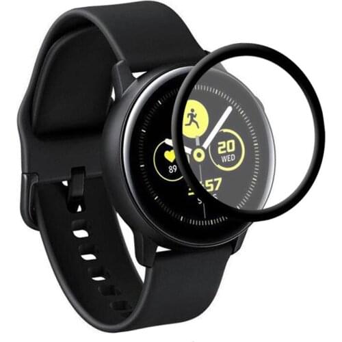 Screen Protective Film For Samsung Galaxy Watch Active 2 44mm 40mm 3D Round Edge Protector For Active2 Gear Sport/S3 Frontier/S2