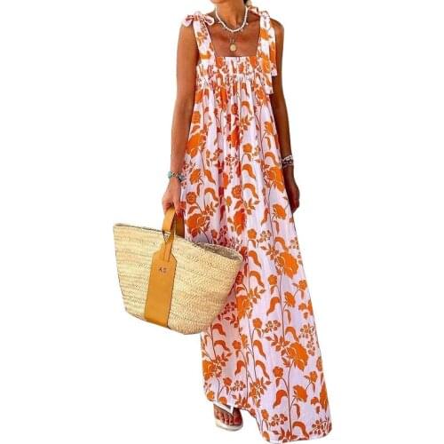 Summer 2021 Sexy Halter Dress With High Waist And Flounces For Ladies Bohemian Fashion Casual Dress With High Waist Flounces For