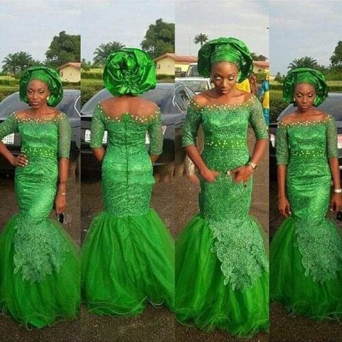 Luxury Evening Gowns Crystals Long robe de soiree Mermaid Evening Dresses Beaded vestido de festa longo Mermaid Party Gown