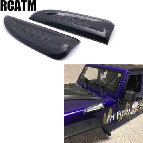 1 Pair Wrangler model Car Shell Air Outlet DIY ABS Material For 1/10 RC Crawler car Traxxas TRX4 AX103007 90046