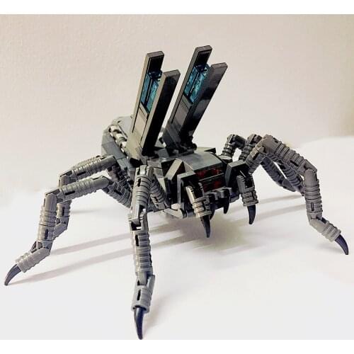 181Pcs STEM MOC Bionic Animal Mecha Spider Model Small Particle Building Blocks Educational Toy Set