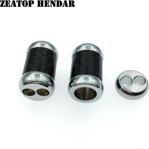 5Pcs Carbon Fiber 8mm Main Wire Hole Splitter to 2 x 4.5mm Branch Hole + Slider Kit for DIY Custom Upgrade Headphone Cable