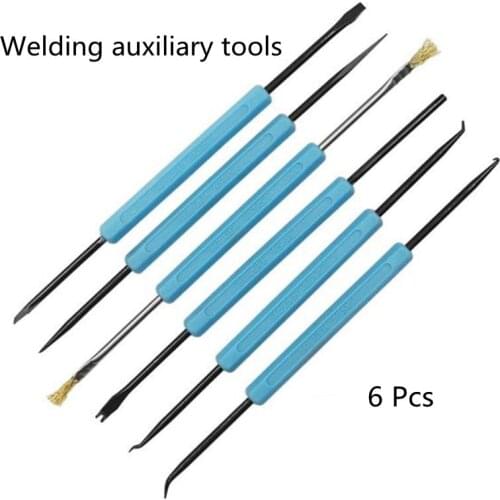 6 Pcs Welding Auxiliary Tools Sets Repair Welding Tools Circuit Board Soldering Kit Welding Assistance Cleaning Repair Tool