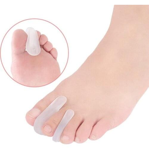 A-Shaped Silicone Big Toe Corrector Hallux Valgus Orthosis Toe Separator Forefoot Pad Foot Care Tool Toe Separator