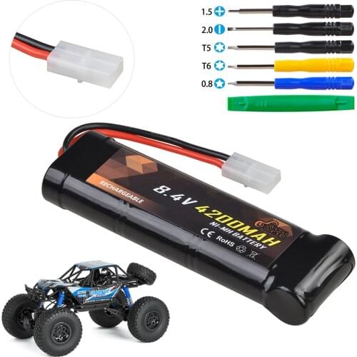 2 pcs 8.4V 4200mAh Ni-MH SC Battery for RC Toys Racing Car Truck Tank Boat Aircraft Airplane Helicopter With Tamiya Connectors