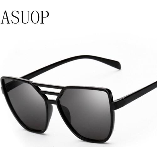 ASUOP new fashion ladies sunglasses classic high-end brand design oval pilot mens sunglasses UV400 popular driving goggles