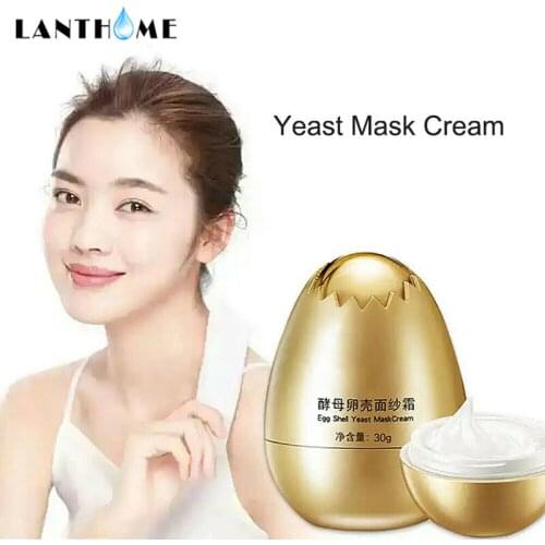 Yeast Egg Shell Mask Miracle Egg Mask Anti Aging Facial Sleeping Mask Remove Wrinkle Moisturizing Cream Face Skin Care Treatment