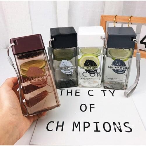 Brief 350ml PC water bottle Leak proof Sports Kettle office cup 4 Colors can pick