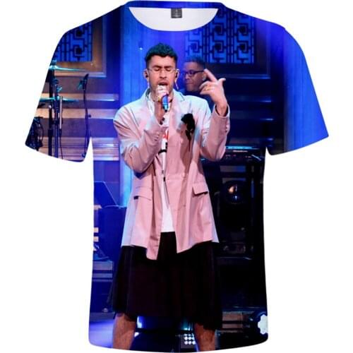 Hot Rapper Bad Bunny 3D Printing T-Shirt Men / Women Unisex Short Sleeve O-neck Streetwear Harajuku Oversized Tops