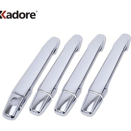 For Mitsubishi Lancer Lancer X Lancer Evo 2008 2009 2010 2011 2012 2013 2014 ABS Chrome Door Handle Catch Cover Trim Car Styling