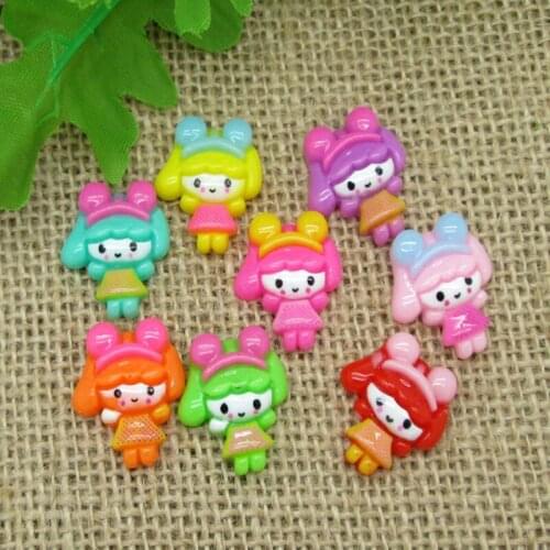 50Pcs Mixed Beautiful Girl Resin Cabochon Flatback Decoration Crafts Embellishments For Scrapbooking Diy Accessories