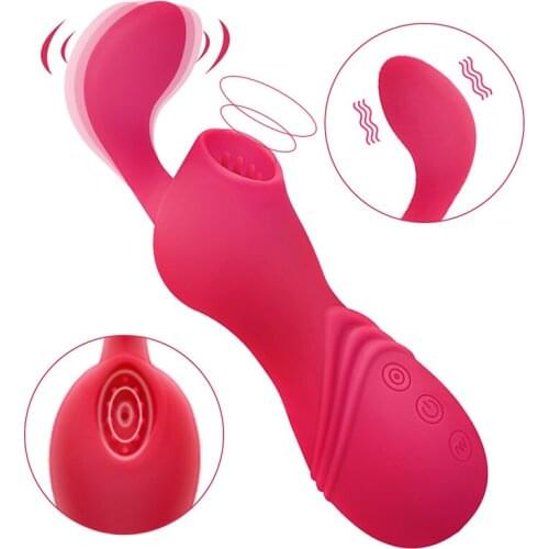 Powerful Sucking Vibrator Female Clit Nipple Stimulator Oral Sucker Vibrating Sexual Masturbator Erotic Adult Sex Toys for Women