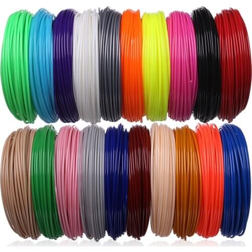 3D Printer Filaments 200 Meters 20 colors 3D Printing Pen Plastic Threads Wire 1.75 mm Printer Consumables 3 D Pen Filament ABS