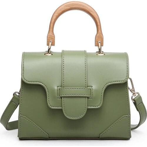 2020 new ladies bag PU leather solid color fashion shoulder messenger bag ladies handbag