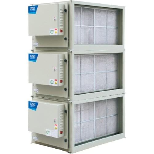 Catering fume purifier 36000 air volume school factory canteen fume purification all-in-one machine