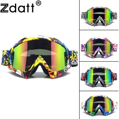Zdatt Outdoor Motorcycle Goggles Cycling MX Off-Road Ski Sport ATV Dirt Bike Racing Glasses for Fox Motocross Goggles Google