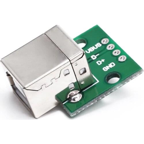 USB to DIP adapter board Female header straight plug B-type square interface Printer connection data cable