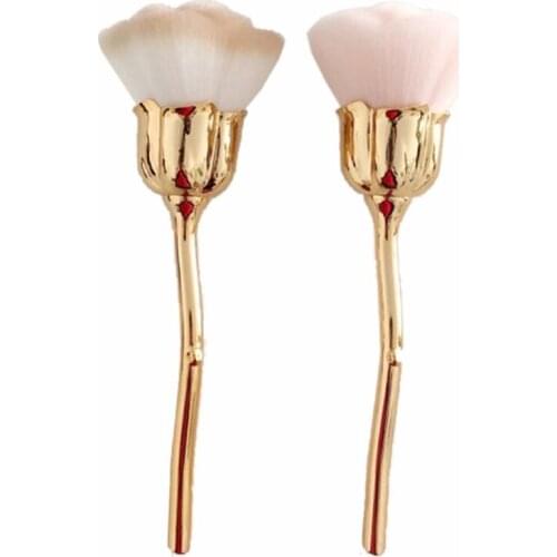 Pro Rose Flower Makeup Brush Foundation Powder Blushes Contour Cosmetic Brush 667D