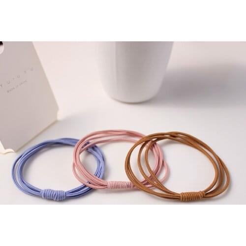Simple Hair Rope Handmade Hair Band Hair Rubber Band Korean Version Ins Head Rope Female Online Celebrity