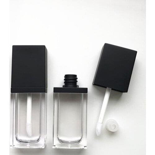 8ml Empty Clear Lip Gloss Tint Tubes Matte Cap Liquid Makeup Lip Packaging Nail Polish Container Bottles for Travel
