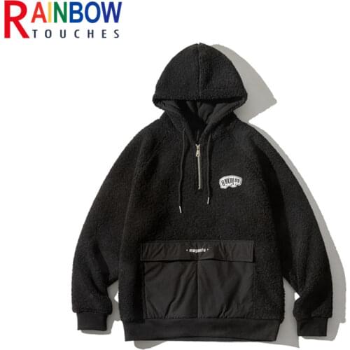 RAINBOW TOUCHES Mens Fleece Hoodies