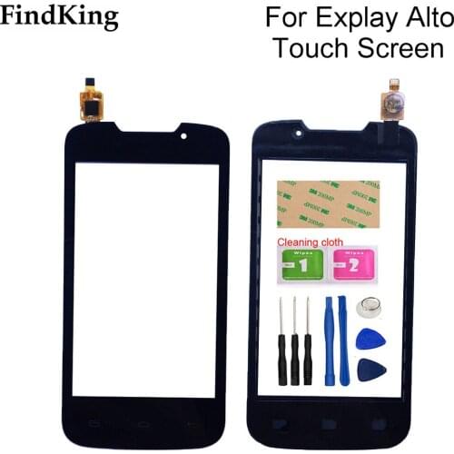 Touch Screen Touch Front Outer Glass Capactive Lens Sensor For Explay Alto Touch Screen Digitizer Panel Tools Adhesive