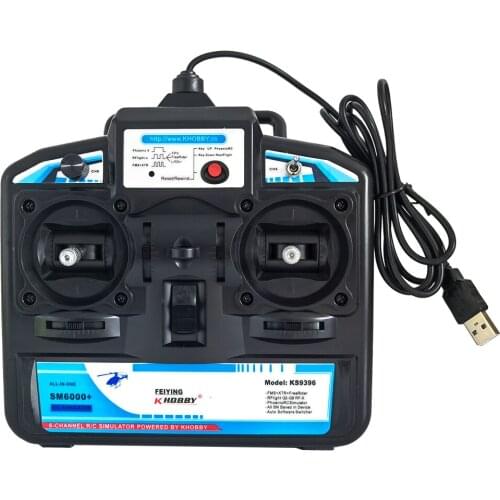 SM6000 6CH SM20008 8CH Flight Controller Simulator with Reset Button for SM600 SM2000 KS9108 FMS XTR PhoenixRC RealFlight G8 G9